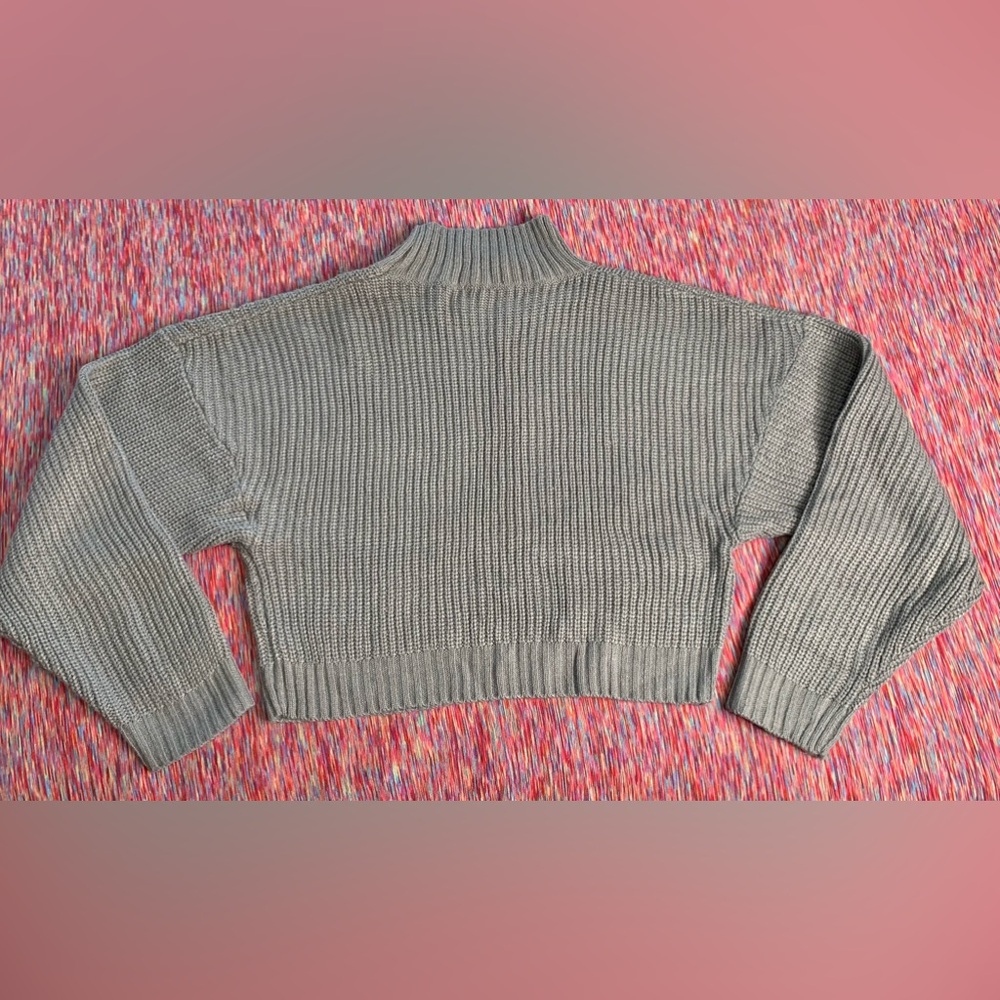 3/$10 ZAFUL Women’s Ribbed Mock Neck Knit Sweater Size Small - Picture 8 of 16